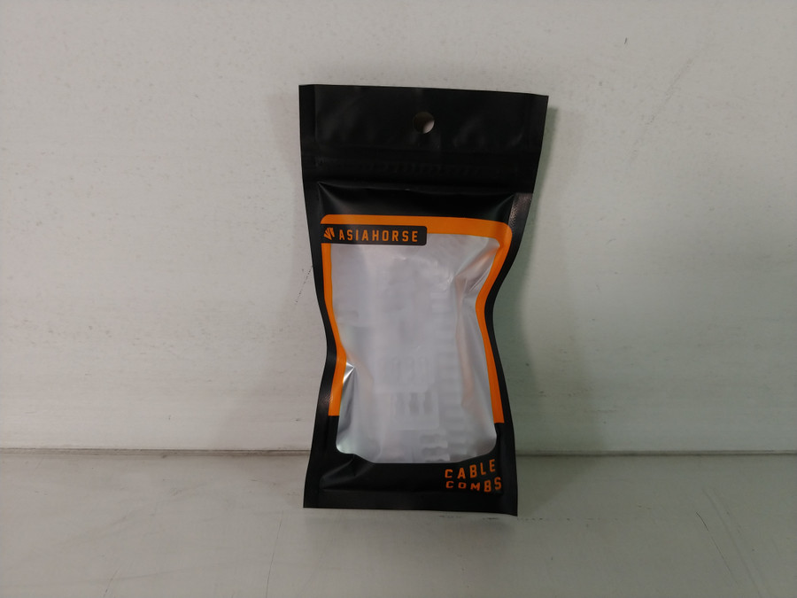 Lot of 10 New AsiaHorse 2023 Computer Organization Cable Combs (Clear)