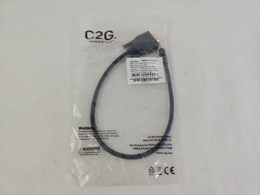 Lot of 5 New Cables to Go #02444 1.5 FT DB9 Male to 3.5mm Male Adapter Cable