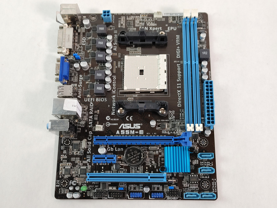 Asus A55M-E AMD Socket FM2 DDR3 SDRAM Desktop Motherboard