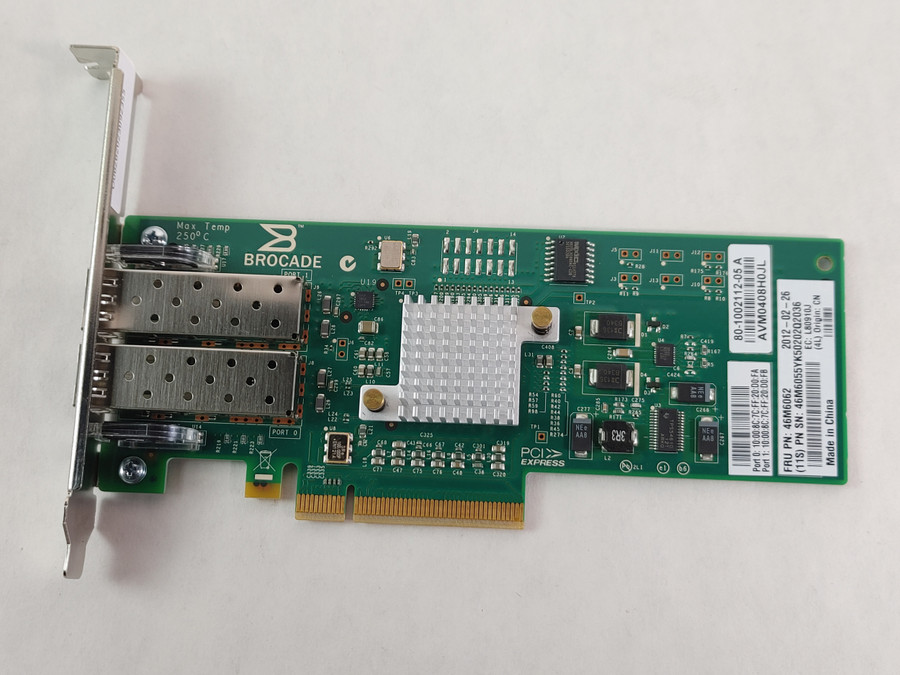 IBM Brocade 825 46M6062 8GB Dual-Port Fibre Channel Host Bus Adapter