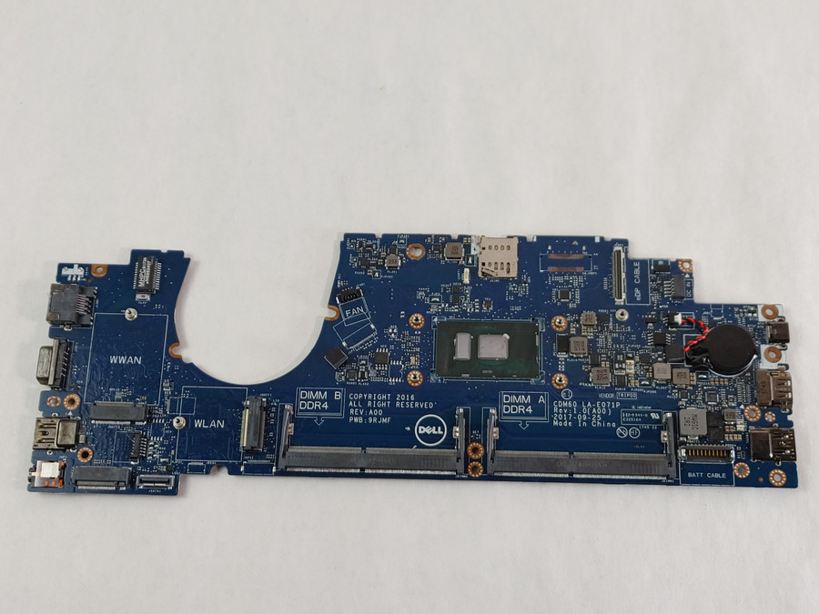 Lot of 5 Dell Latitude 5280 Core i5-7300U 2.6 GHz DDR4 Laptop Motherboard 4T711