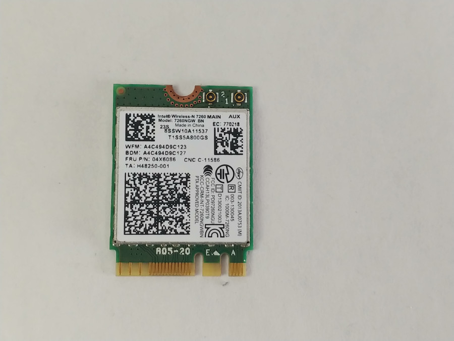 Lenovo 04X6086  802.11n M.2  WiFi Only Wireless Card + Bluetooth