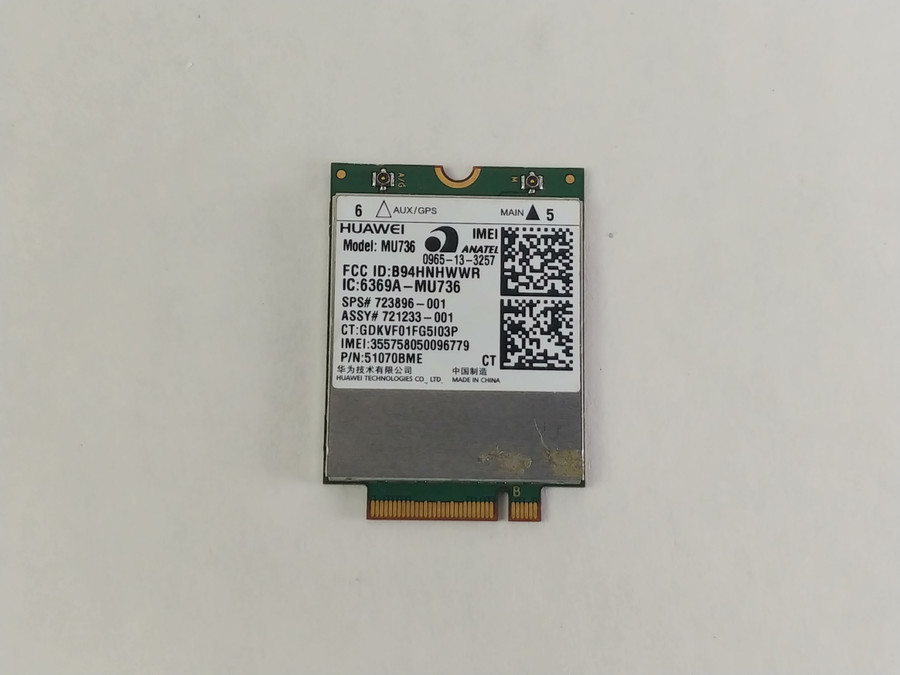 HP 721233-001 MU736  M.2 355758050096779 3G LTE Card
