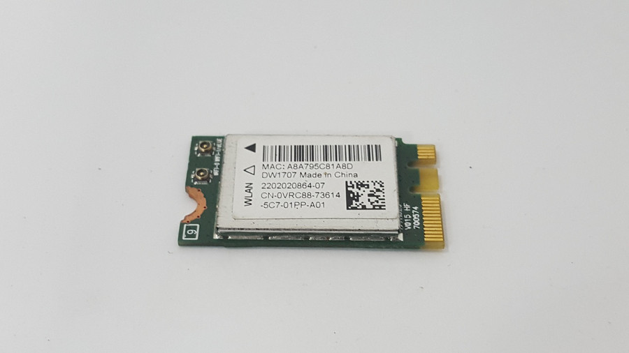 Lot of 10 Dell VRC88 M.2 1630 802.11 b/g/n Wireless / Bluetooth 4.0 Card