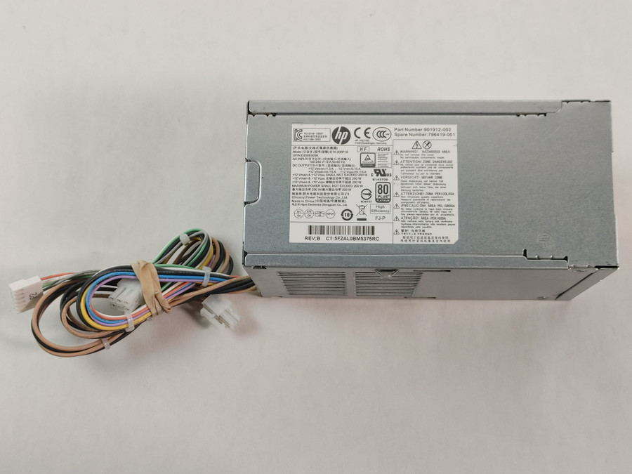 Lot of 2 HP EliteDesk 800 G2 SFF 6 Pin 200W Desktop Power Supply 901912-002