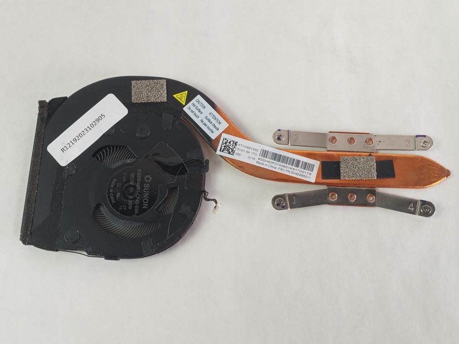 Lenovo ThinkPad X1 Yoga 5th Gen. 5-Pin BGA 1356 CPU Fan with Heatsink 5H40W65011