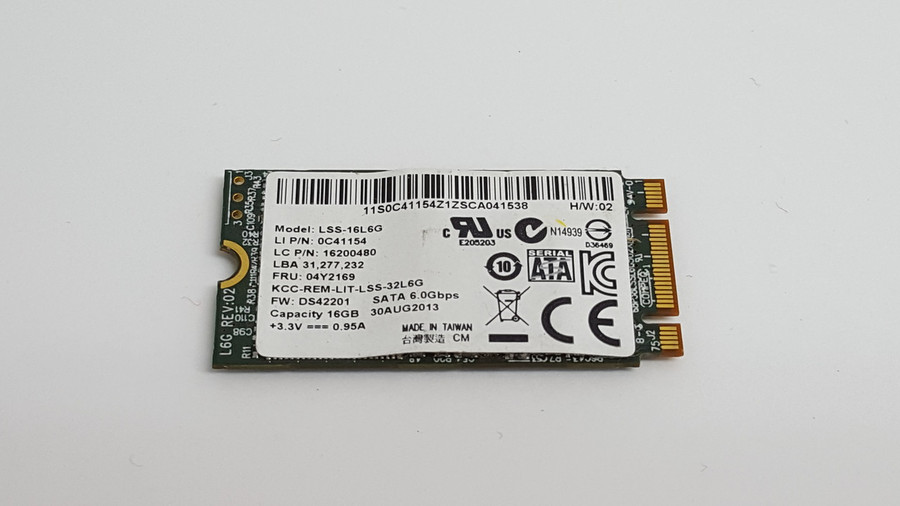LiteOn LSS-16L6G 16GB 42mm M.2 6Gb/s Solid State Drive