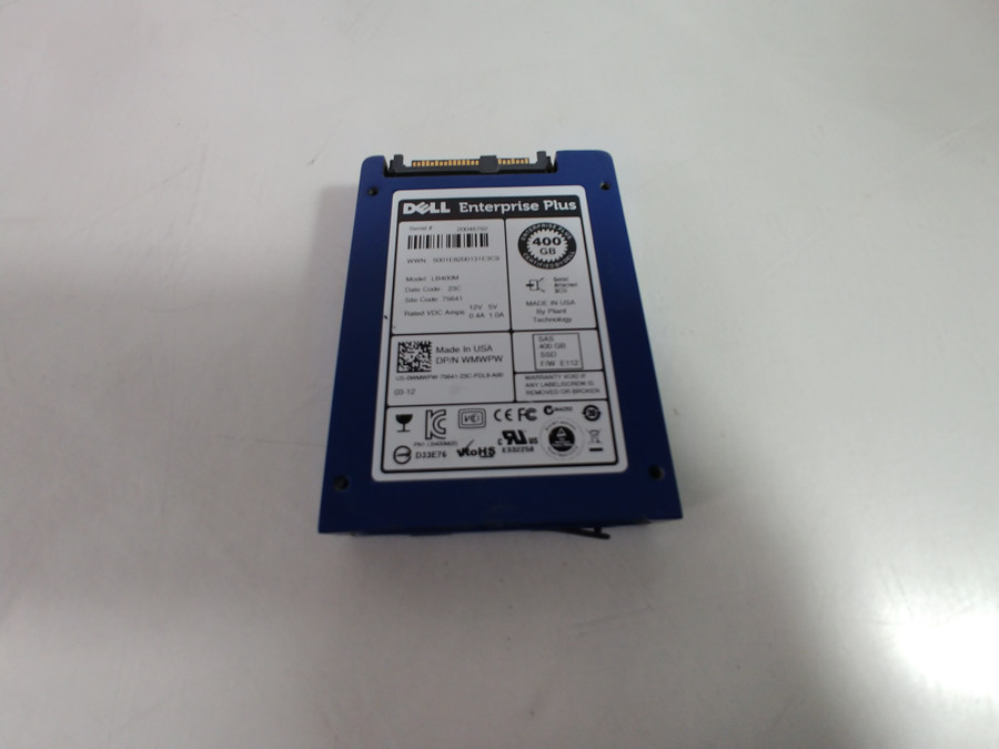 Lot of 2 Dell ENTERPRISE PLUS  LB400M 400 GB SAS 2 2.5 in SSD