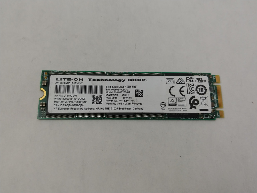 LiteOn CV8 CV8-8E256-HP 256 GB M.2 2280 80mm Solid State Drive