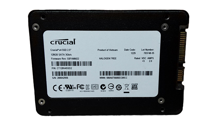 Crucial V4 CT128V4SSD2 128GB 2.5" SATA II Solid State Drive