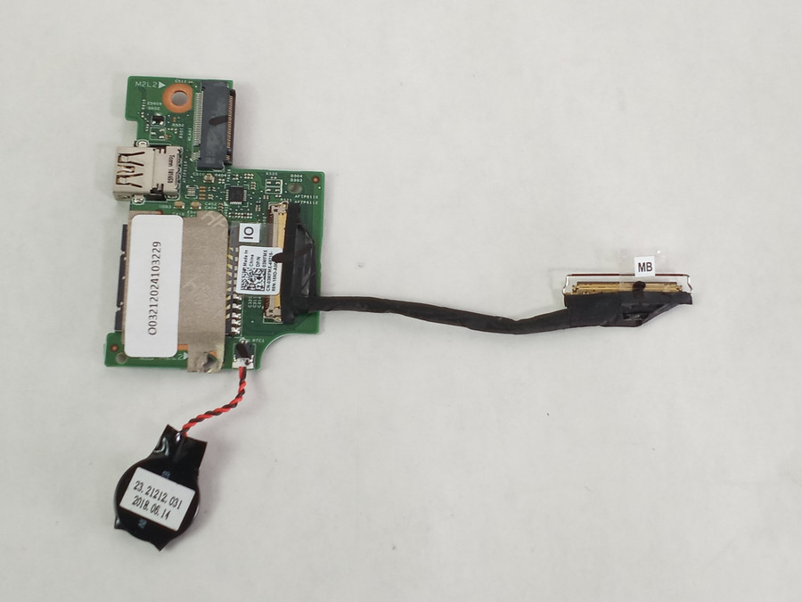 Dell Inspiron 13 (7373) 2-in-1 Laptop Power Button/USB/SD Card Reader 08YD0