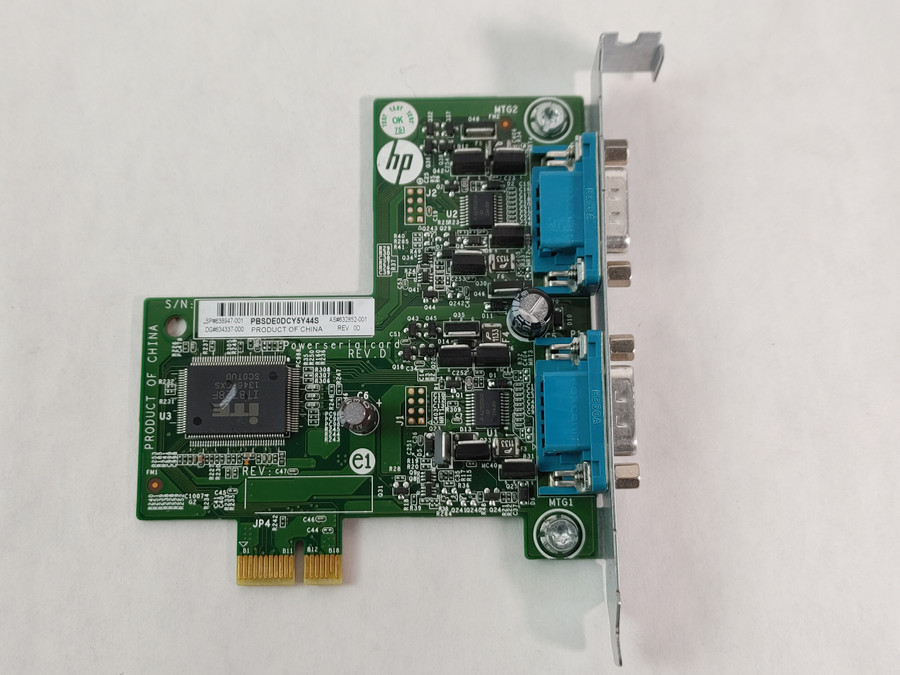 HP 632852-001 PCI Express x1 Dual-Port Power Serial Network Card
