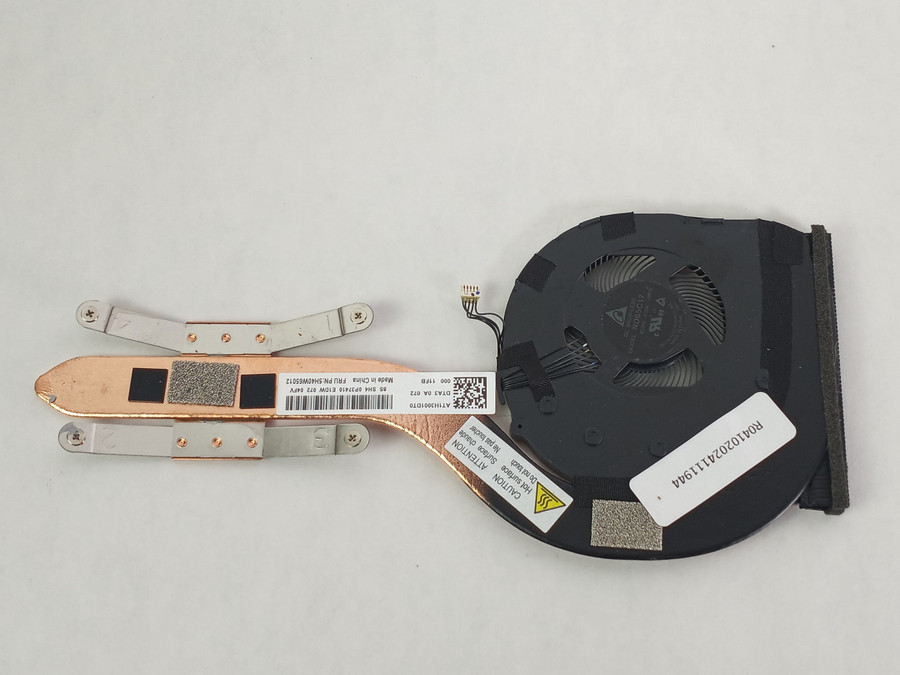 Lot of 2 Lenovo 5H40W65012 ThinkPad X1 Carbon 7th Gen. Copper 5-Pin BGA 1528 Laptop CPU Fan with Heatsink