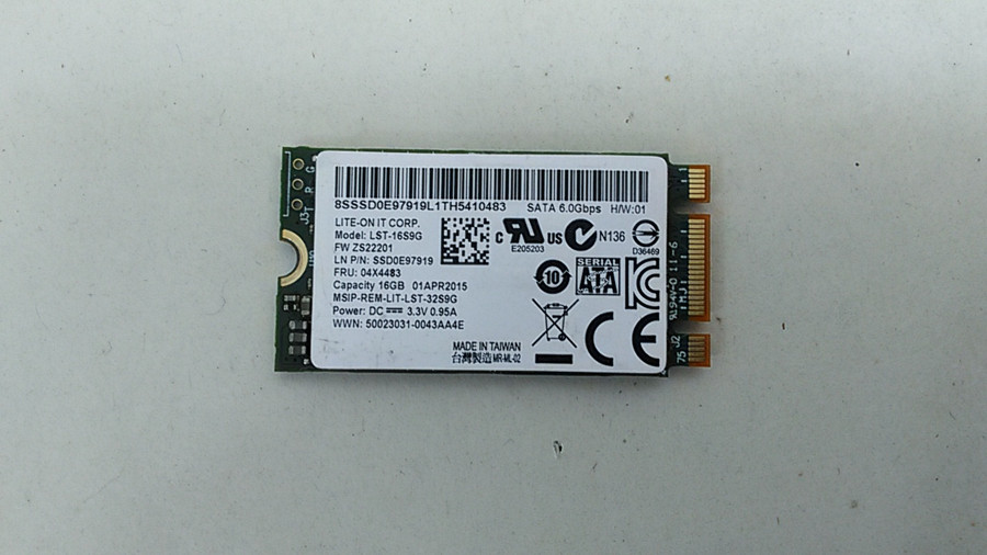Lot of 50 LiteOn LST-16S9G 16 GB SATA M.2 2242 42mm Solid State Drive