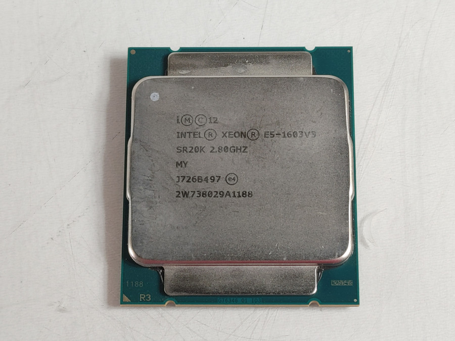 Lot of 2 Intel Xeon E5-1603 v3 2.8 GHz 5 GT/s LGA 2011-3 CPU Processor SR20K