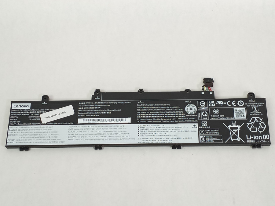 Lot of 2 Lenovo 5B10X02600 3900mAh 3 Cell Laptop Battery for ThinkPad E14/E15