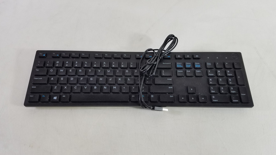 Dell RKR0N Slim Wired USB Desktop Keyboard - Black