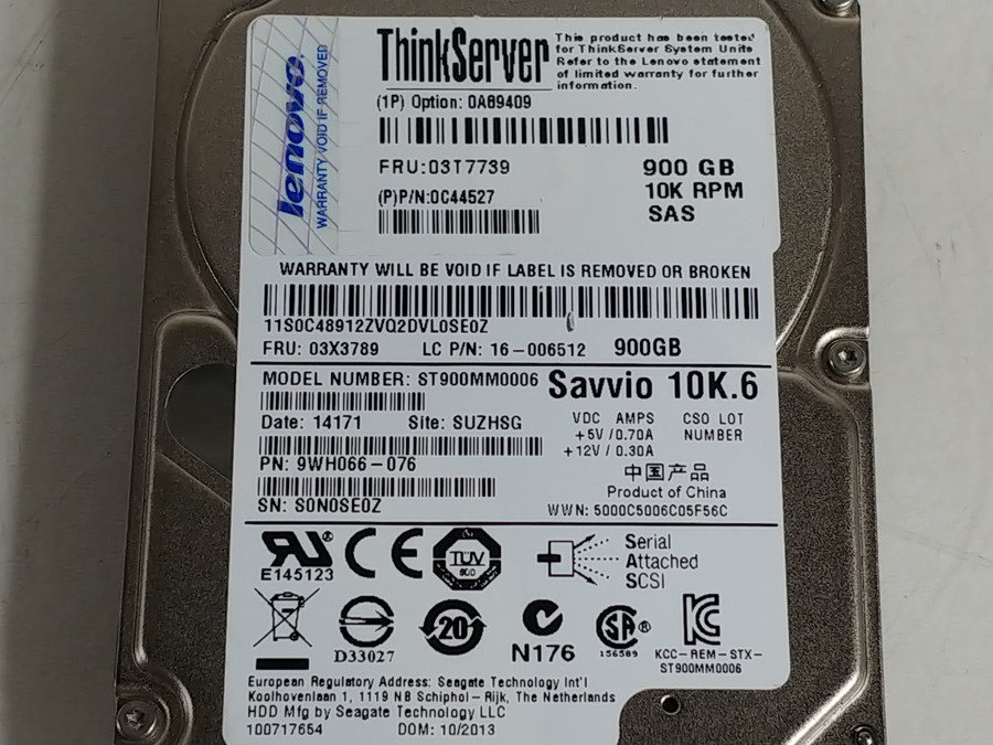 Seagate ST900MM0006 900 GB SAS 2 2.5 in Enterprise Drive
