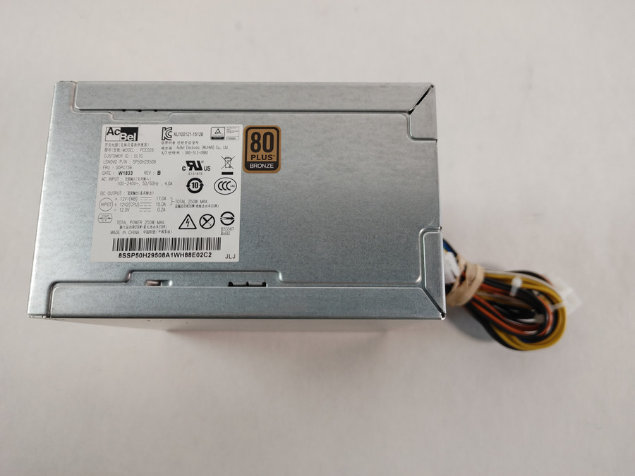 Lot of 2 Lenovo 00PC736 10 Pin 250W ATX Power Supply For ThinkSystem ST250
