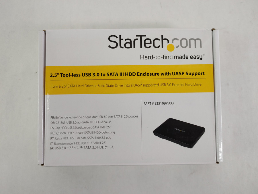 New StarTech S2510BPU33 2.5-inch USB3.0 SATA III External Hard Drive Enclosure