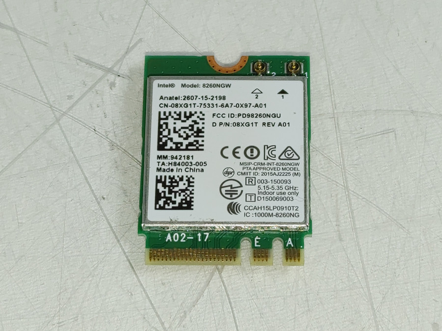Dell 8XG1T Wireless-AC 8260 802.11ac M.2 Wireless Card + Bluetooth