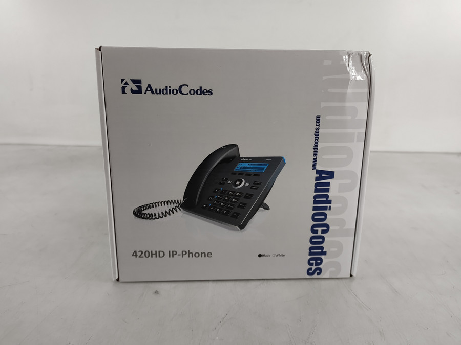 New AudioCodes 420HD Gigabit VoIP IP-Phone Business Telephone