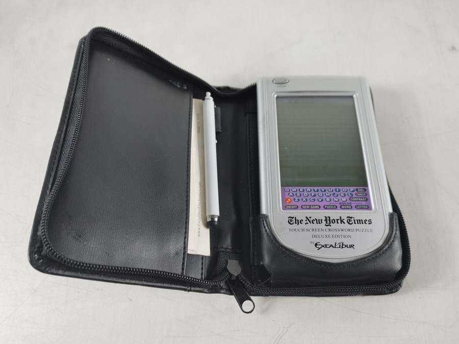 Excalibur Games 455D The New York Times Touch Screen Crossword Puzzle Deluxe Edition