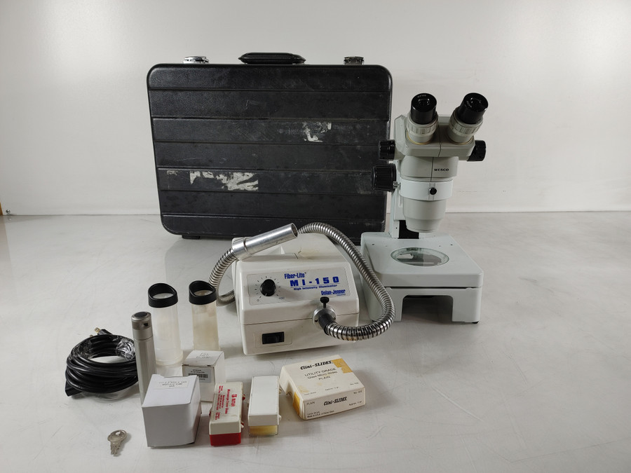 Fiber-Lite MI-150 High Intensity Illuminator with Wesco Microscope