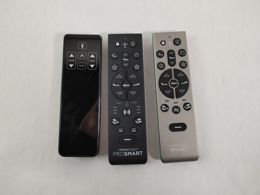 Lot of 3 Tempur-Pedic SMART Wireless Remote Control For Parts
