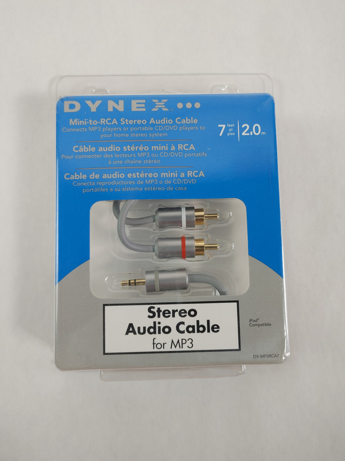 New Dynex DX-MP3RCA7 Mini-to-RCA Stereo Audio Cable