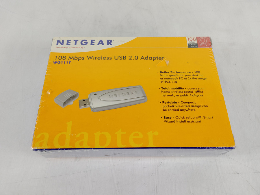 New Netgear WG111T 108 Mbps Wireless USB 2.0 Adapter