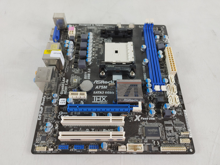 ASRock A75M AMD Socket FM1 DDR3 Desktop Motherboard w/ I/O shield