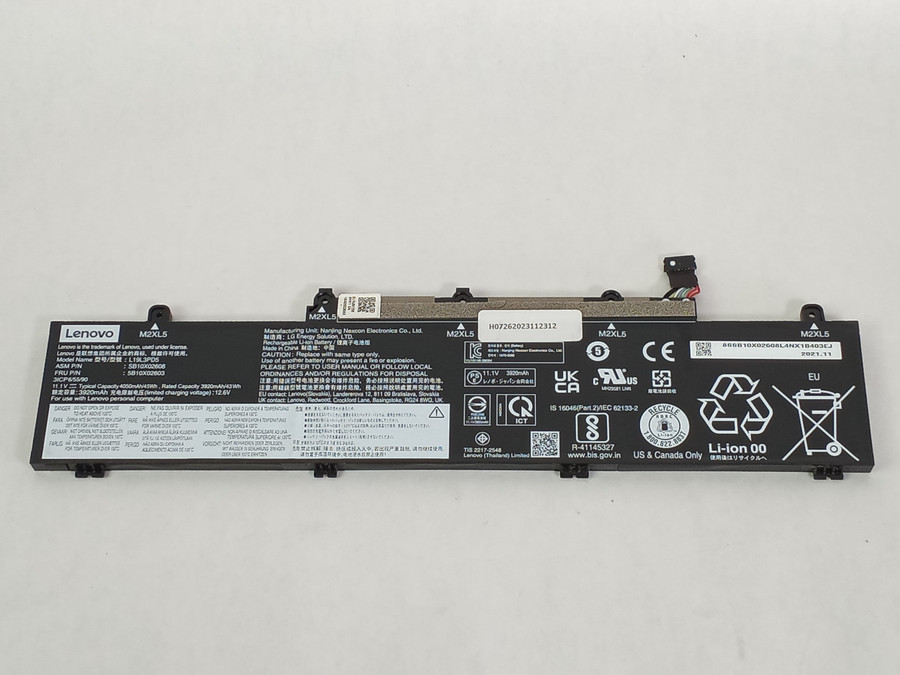 Lot of 2 Lenovo ThinkPad E14 Gen 2 4050mAh 3 Cell 11.1 V Laptop Battery