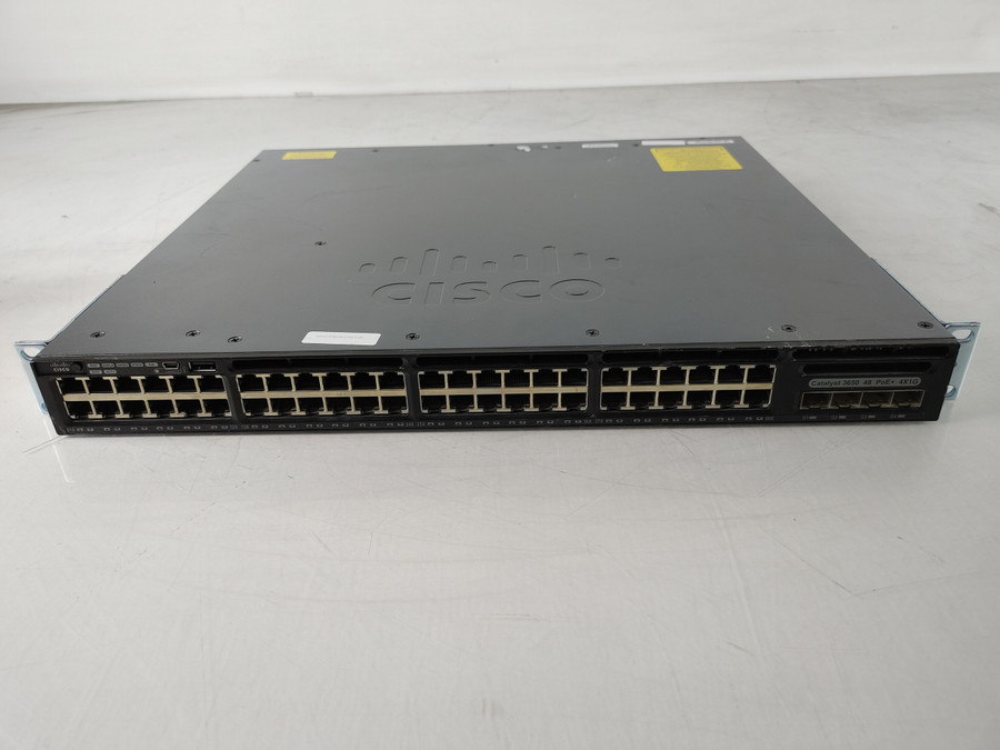 Cisco Catalyst 3650 WS-C3650-48PS-L 48-Port Gigabit Ethernet Managed PoE+ Ethernet Switch