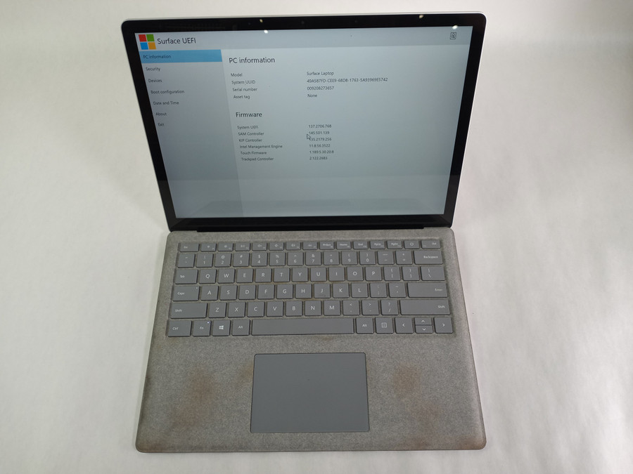Microsoft Surface Laptop 1st Gen 1769 Core i7-7660U 2.50 GHz 8 GB 256 GB SSD Laptop NOOSA8 A8