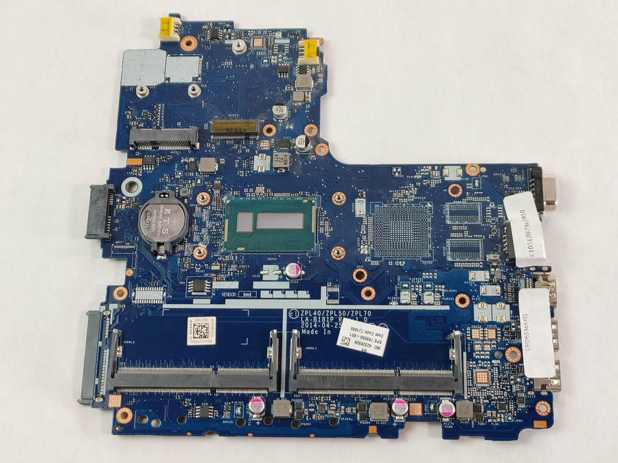Lot of 10 HP ProBook 450 Core i3-5005U 2 GHz DDR3 Laptop Motherboard 799550-601