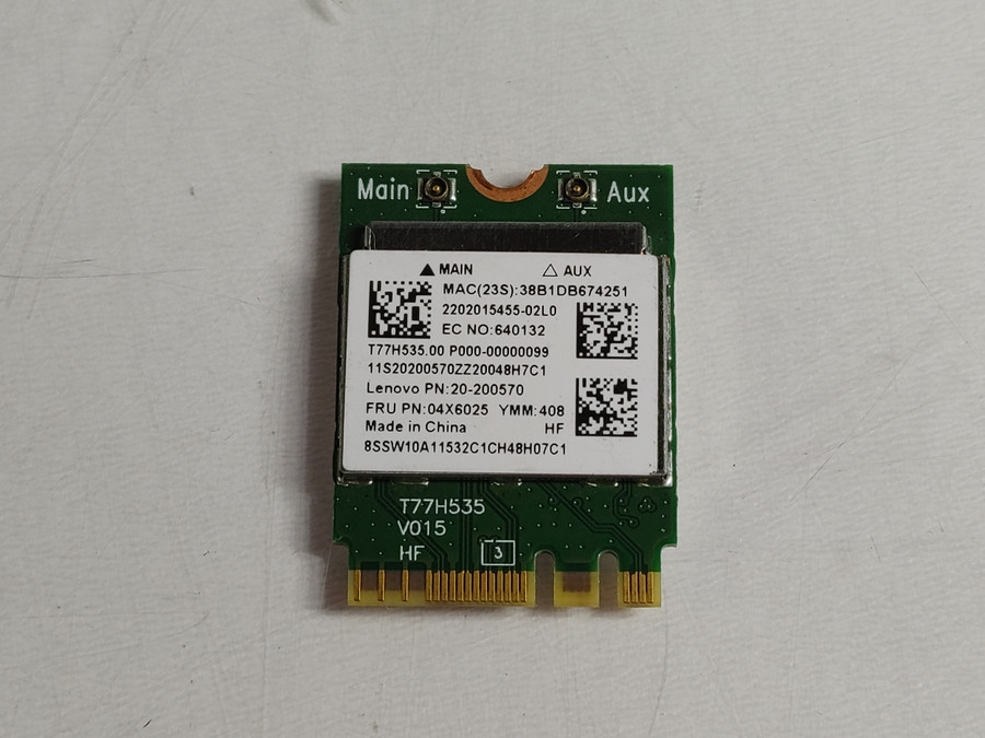 Lot of 2 Lenovo 04X6025 RTL8723BE 802.11n M.2 Wireless Card + Bluetooth