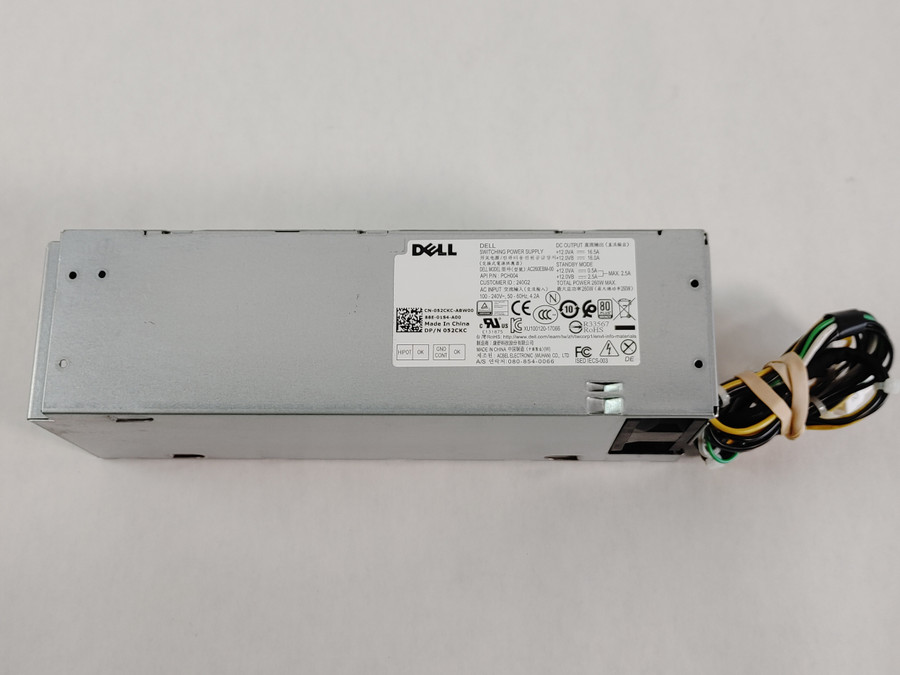 Lot of 20 Dell OptiPlex 7060 MT 6 Pin 260W Desktop Power Supply 52CKC