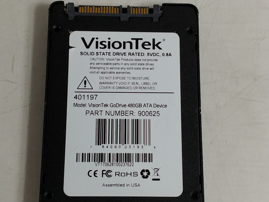 VisionTek Go Drive 900625 480 GB SATA III 2.5 in Solid State Drive
