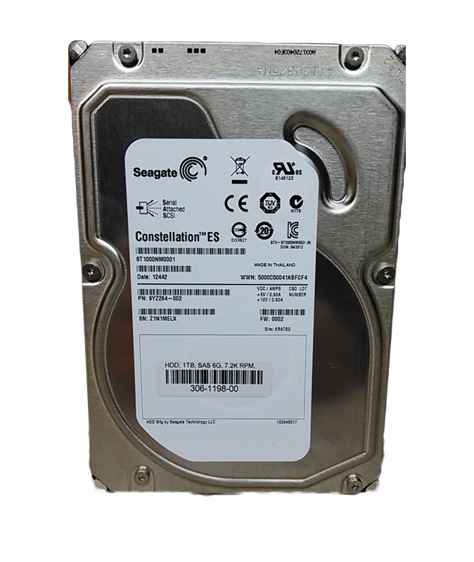 Lot of 2 Seagate ST1000NM0001 1 TB 3.5 in SAS 2 Enterprise Hard Drive