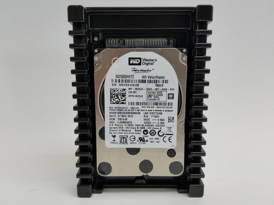 Lot of 5 Western Digital WD VelociRaptor WD5000HHTZ 500 GB 3.5" SATA III HDD