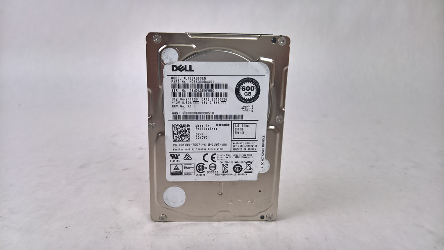Lot of 10 Toshiba Dell AL13SXB60EN 600 GB SAS 3 2.5 in Enterprise Hard Drive