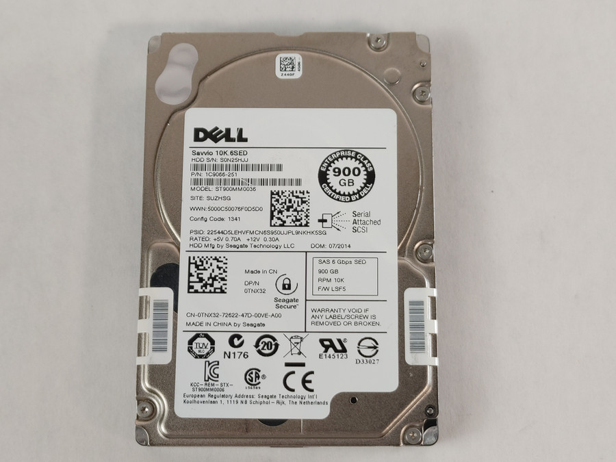 Seagate Dell ST900MM0036 900 GB SAS 2 2.5 in Enterprise Hard Drive