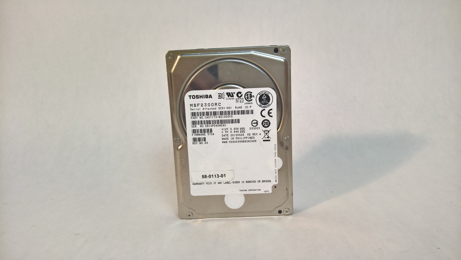 Lot of 2 Toshiba Cisco MBF2300RC 300 GB 2.5 in SAS 2 Enterprise Hard Drive