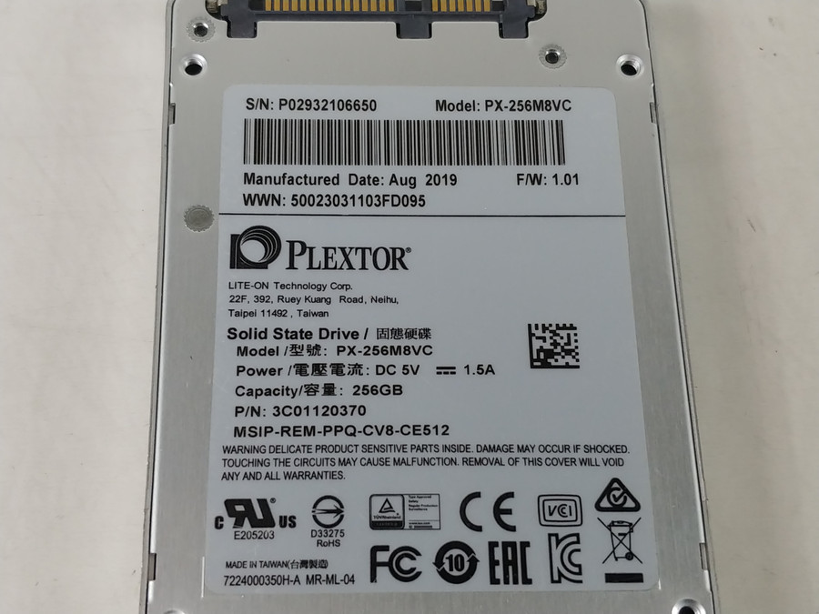 Plextor M8V PX-256M8VC 256 GB SATA III 2.5 in Solid State Drive