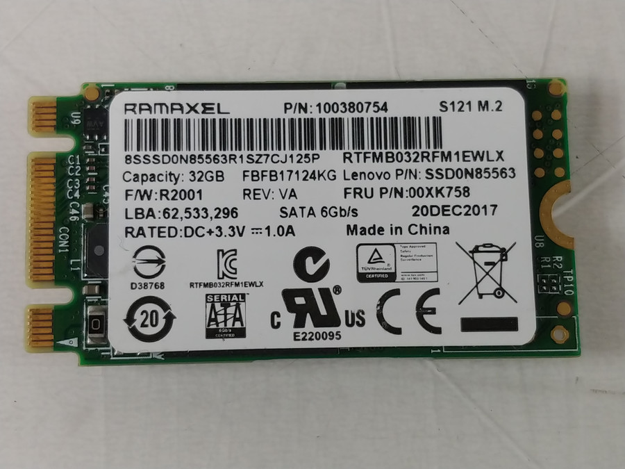 RAMAXEL S121 RTFMB032RFM1EWLX 32 GB M.2 42mm Solid State Drive