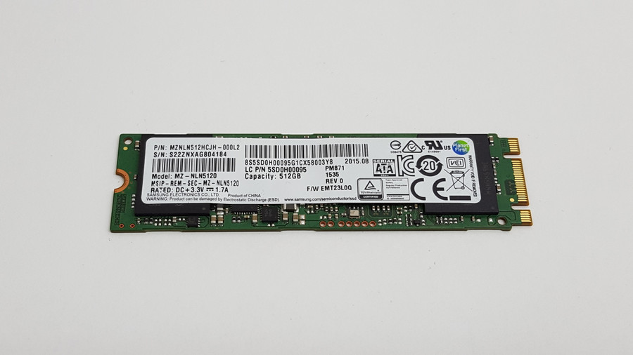 Samsung MZ-NLN5120 PM871 512 GB M.2 80mm Solid State Drive