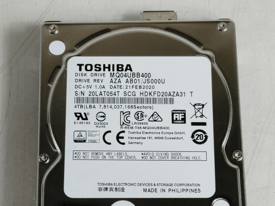 Toshiba MQ04UBB400 4 TB 2.5 in USB 3.0 External Hard Drive