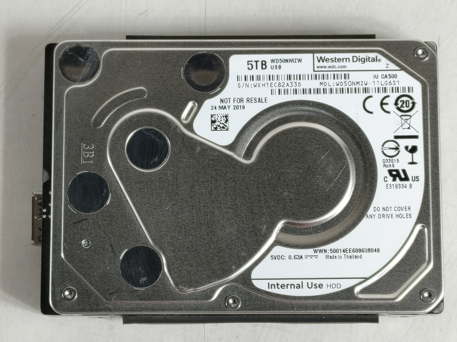 Lot of 2 Western Digital WD50NMWZ 5 TB 2.5 in USB 3.0 External Hard Drive