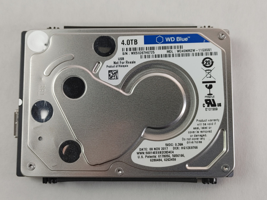 Lot of 2 Western Digital WD40NMZW 4 TB 2.5 in USB 3.0 External Hard Drive